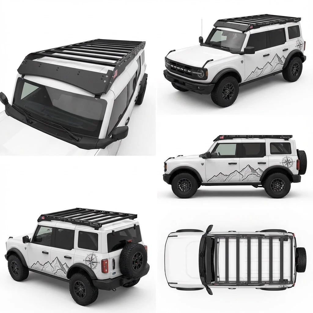 Ford Bronco (2021-2025) Roof Rack Platform 4-Door — Modular Lightweight Aluminum
