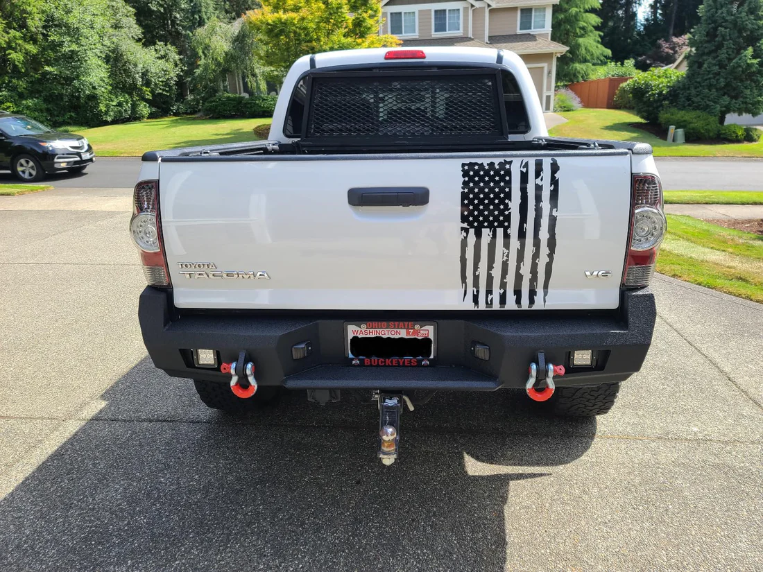 Tacoma Rear Bumper 2005-2015 Heavy Duty Steel Off-Road
