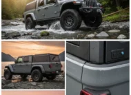 Jeep Gladiator 2020-2025 5ft | TKMAUTO Aluminum Truck Bed Cap Side Windows