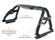 SRB005 Sport Bar Roll Bar Full-Size Trucks F150 Silverado Ram Tundra