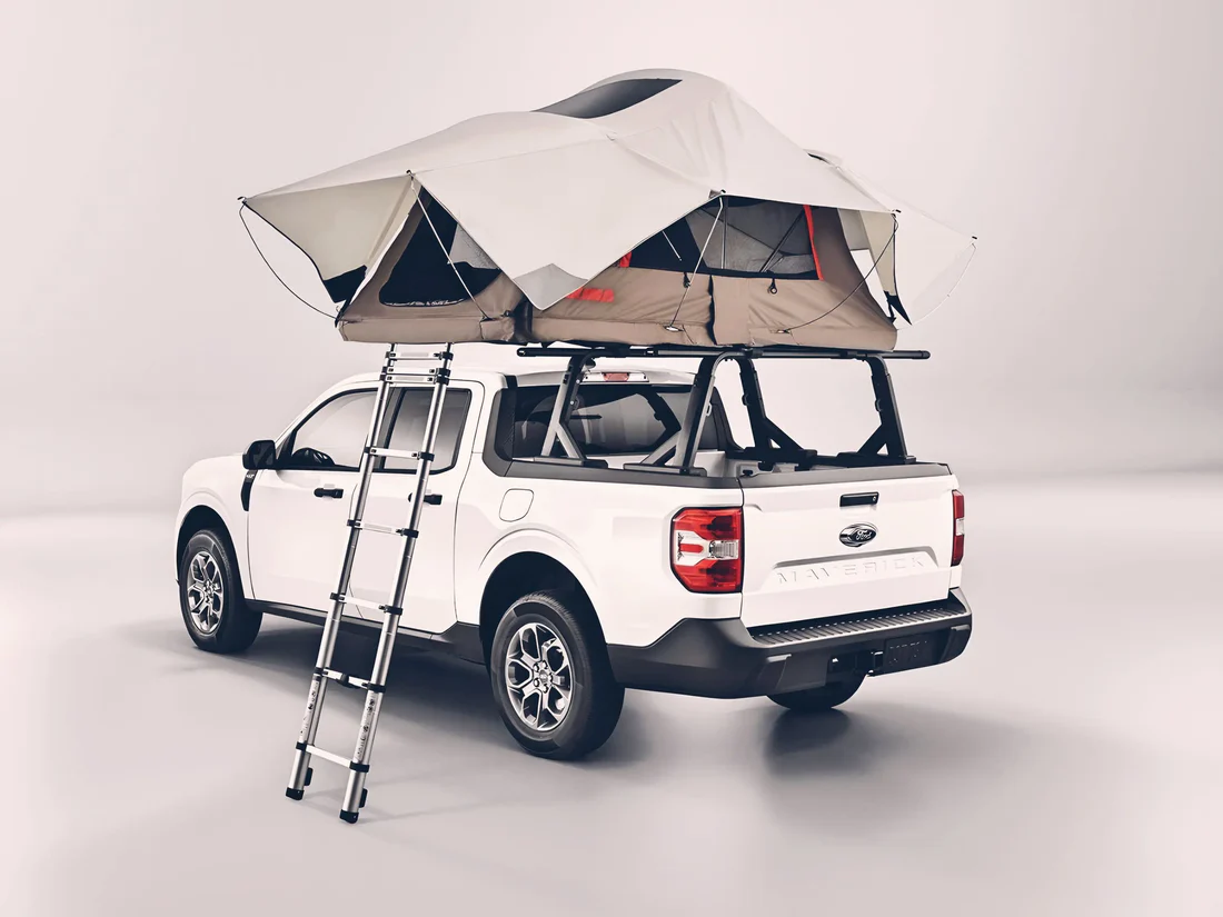 TKMAUTO Black Universal Heavy Duty Truck Bed Rack – Adjustable Height, Extendable, Aluminum Cross Bars for Most Pick-Up Trucks Ram Silverado Tundra F150