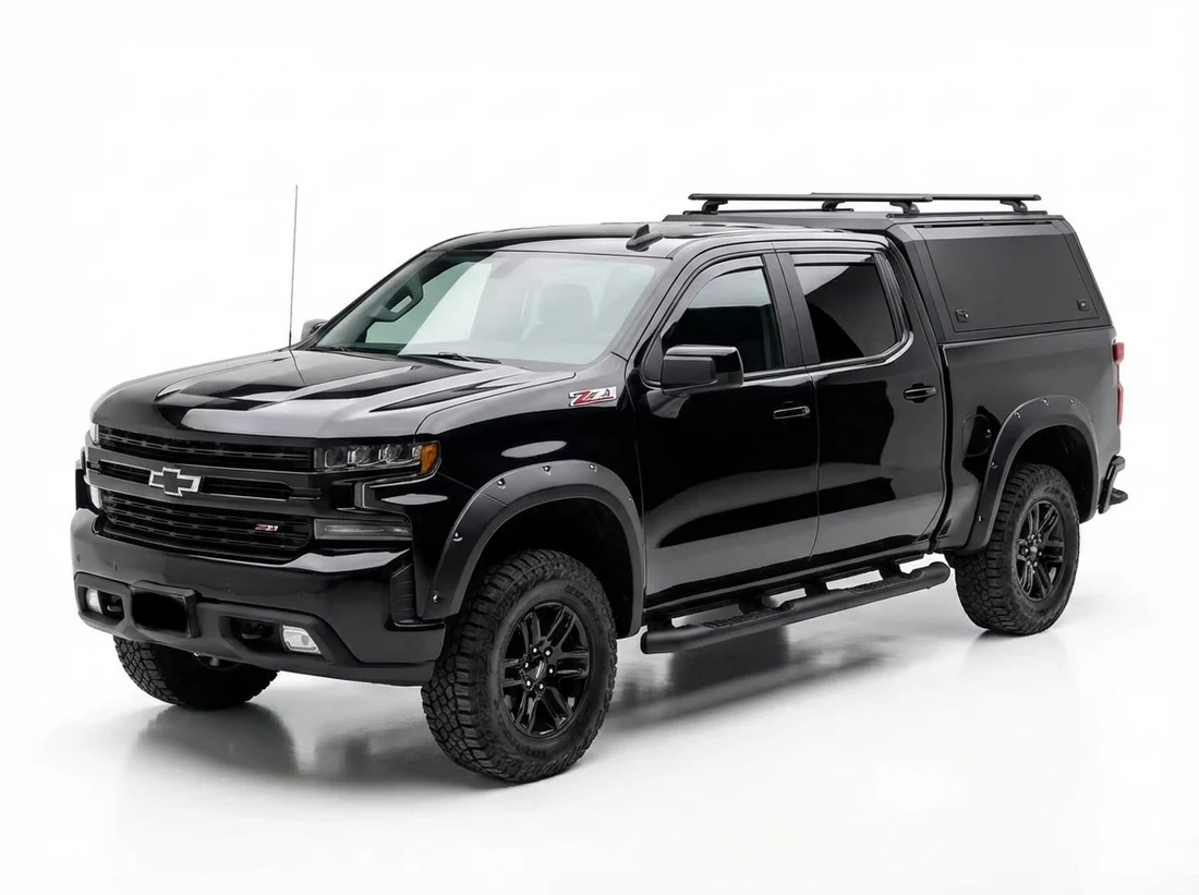 Truck Bed Cap Cross Bar — Aluminum, T-Slot Compatible, Universal Fit