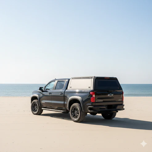 GMC Sierra & Chevrolet Silverado 1500 2019-2026 5.8ft | TKMAUTO Aluminum Truck Bed Cap