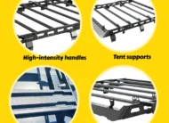 Jeep Wrangler JL (2018-2026) Roof Rack Platform 4-Door — Full Length, Steel Frame + Aluminum Crossbars