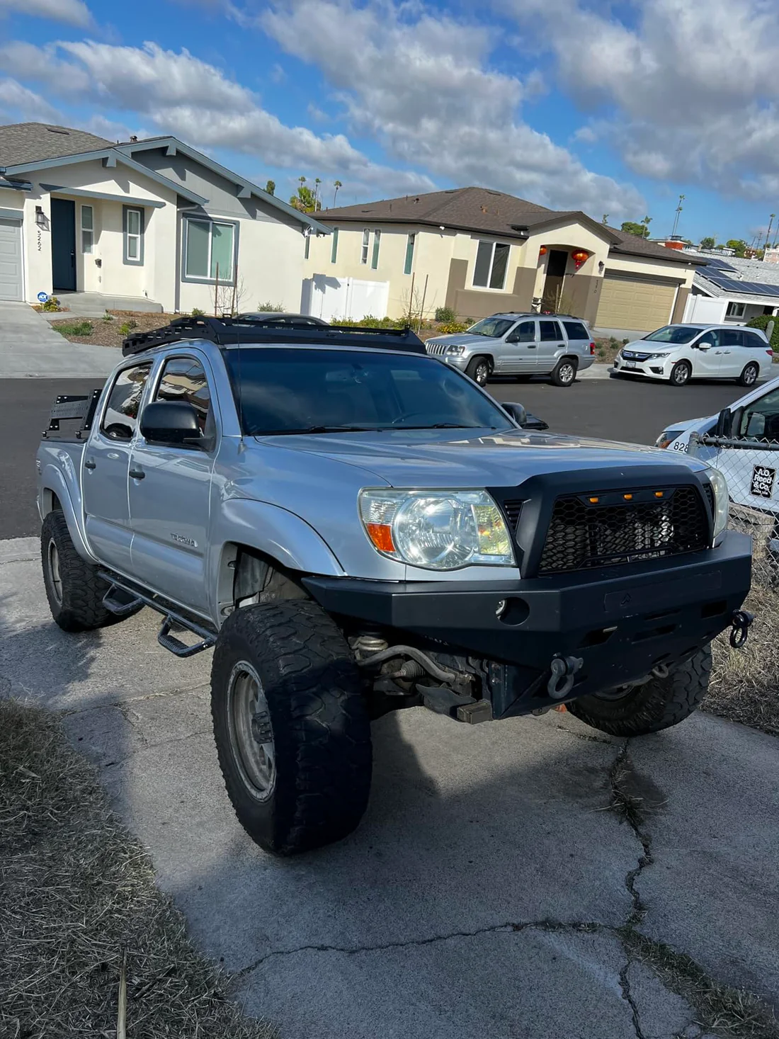 Toyota Tacoma (2005-2023) Roof Rack Platform Double Cab — Steel Frame + Aluminum Crossbars