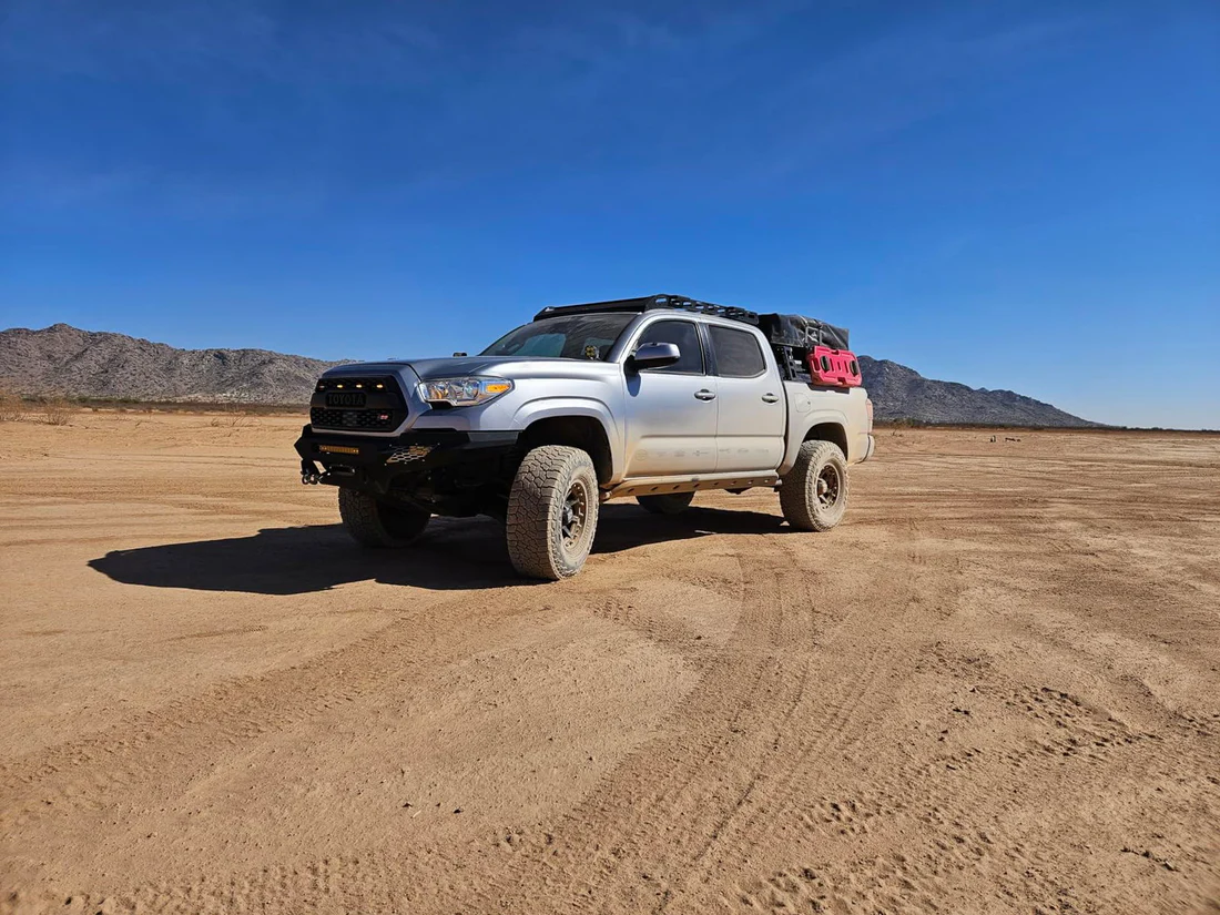 Toyota Tacoma (2005-2023) Roof Rack Platform Double Cab — Steel Frame + Aluminum Crossbars