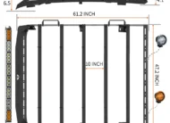 Toyota Tacoma (2005-2023) Roof Rack Platform Double Cab — Steel Frame + Aluminum Crossbars