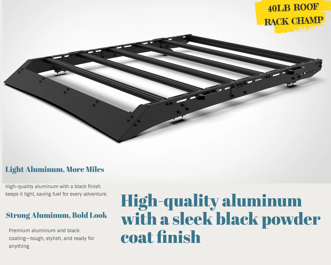 Toyota Tacoma (2024+) Roof Rack Platform 4th Gen Double Cab — Lightweight Full Aluminum