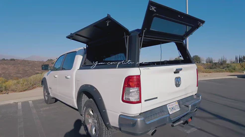 RAM 1500 Truck Bed Cap 2019-2025 6.4ft | TKMAUTO Premium Aluminum Camper Shell