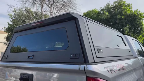 GMC Sierra & Silverado 1500 2007-2018 6.5ft | TKMAUTO Aluminum Truck Bed Cap Side Windows