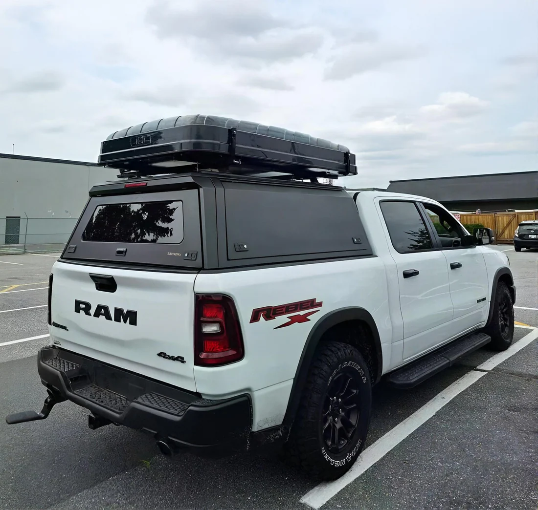 Truck Bed Cap Cross Bar — Aluminum, T-Slot Compatible, Universal Fit
