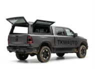 RAM 1500 Truck Bed Cap 2009-2018 6.4ft | TKMAUTO Premium Aluminum Camper Shell with Side Windows