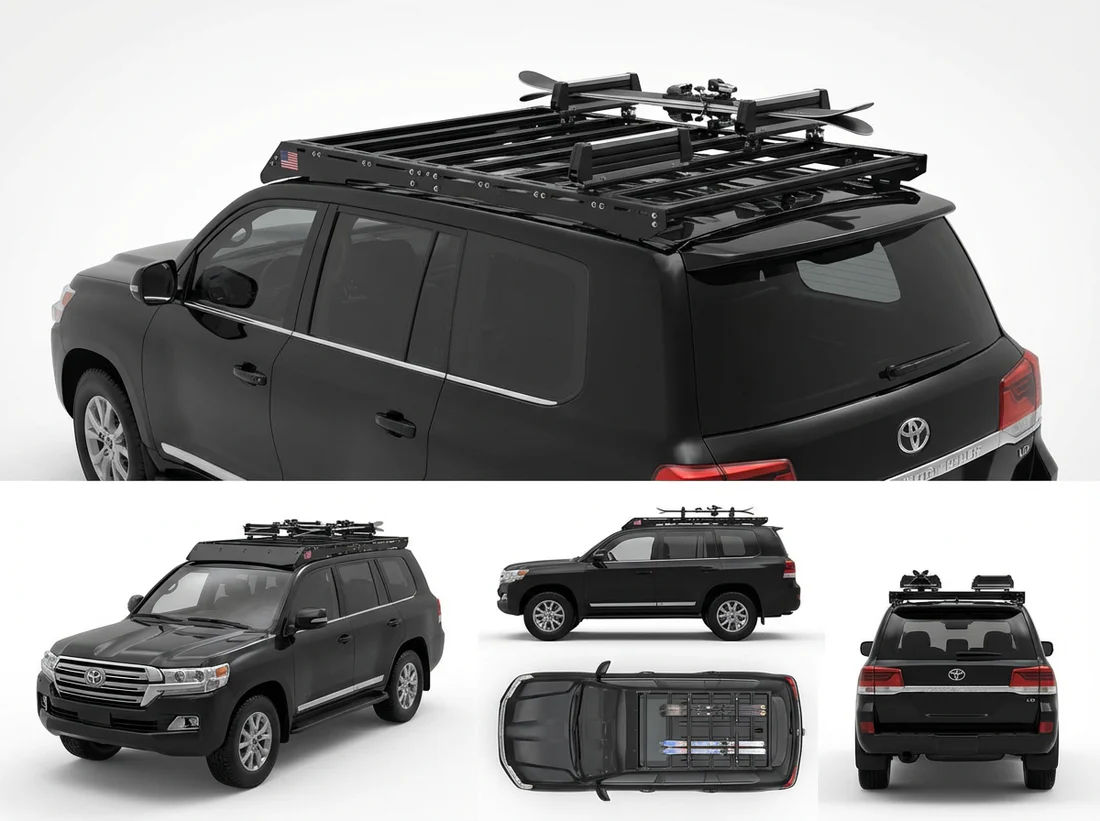 Toyota Land Cruiser 200 (2008-2021) Roof Rack Platform — Full Size Lightweight Aluminum