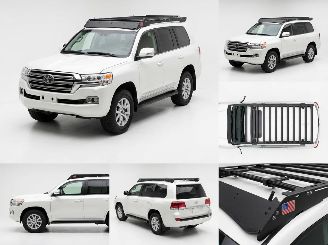 Toyota Land Cruiser 200 (2008-2021) Roof Rack Platform — Full Size Lightweight Aluminum