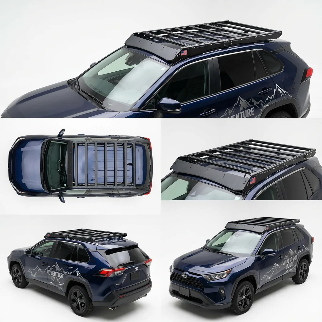 Toyota RAV4 (2019-2025) Roof Rack Platform — Modular Aluminum | Drill-Mount Install