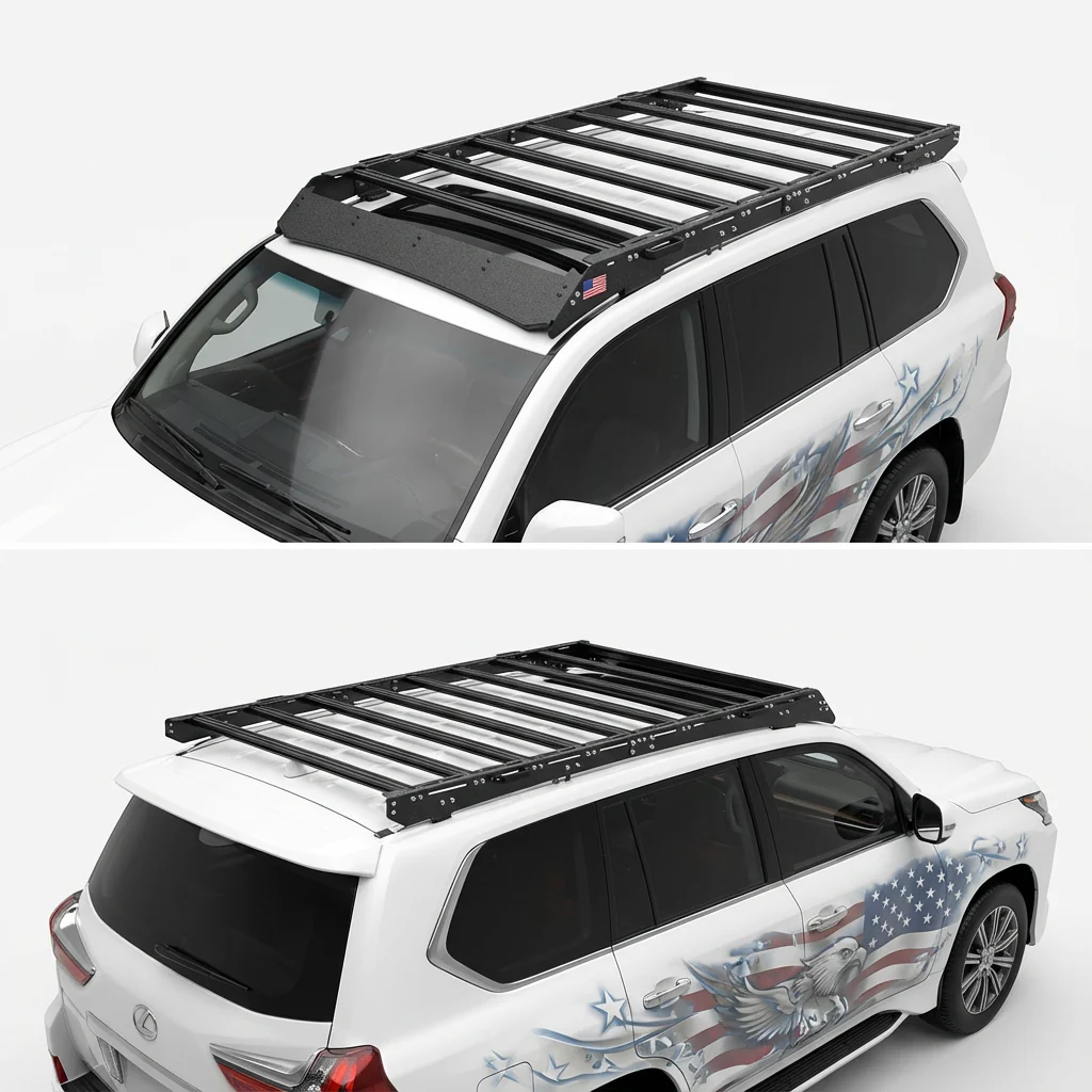 Lexus LX570 (2008-2021) Roof Rack Platform — Full Size Lightweight Aluminum