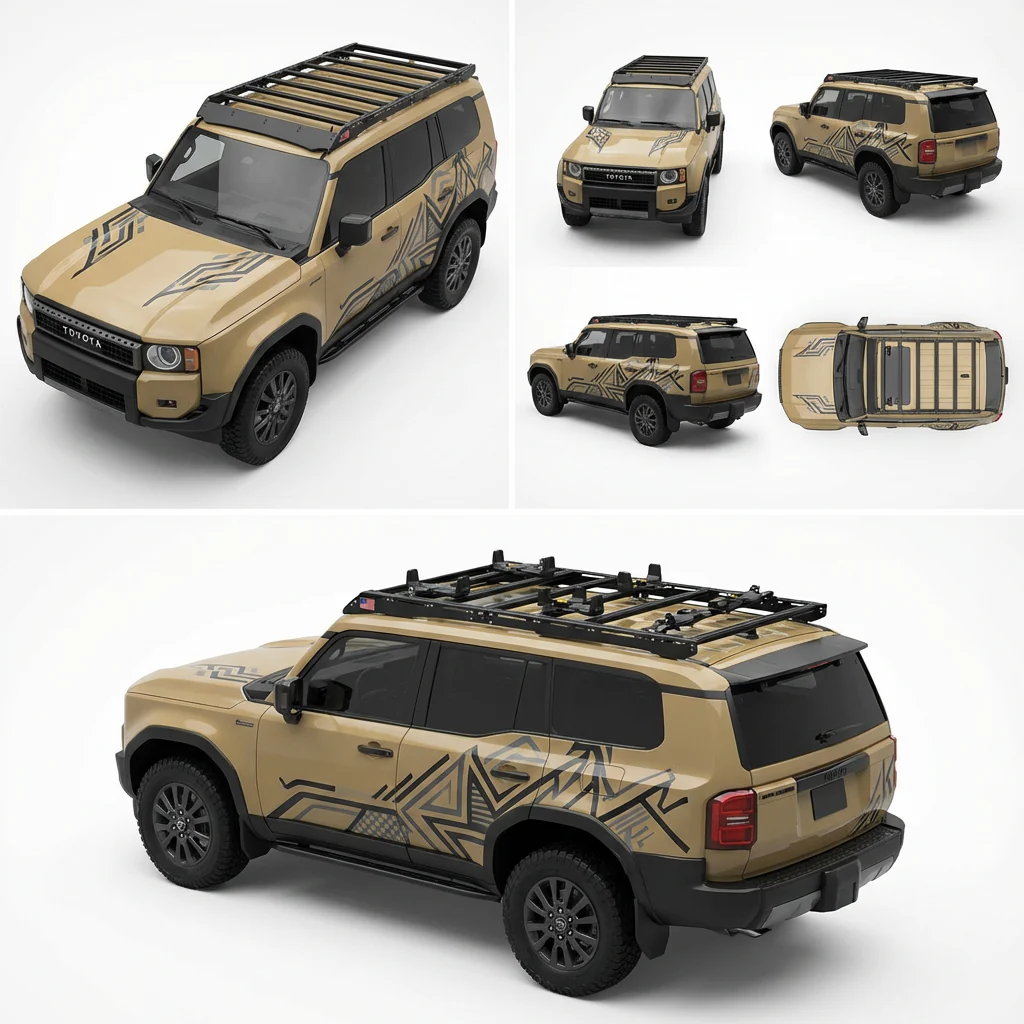 Toyota Land Cruiser 250 (2024-2026) Roof Rack Platform — Full Size Lightweight Aluminum