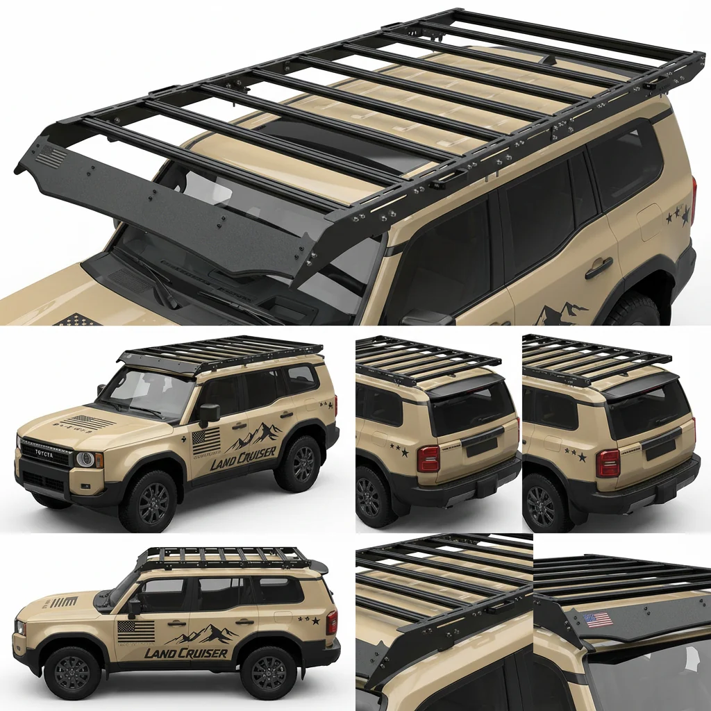 Toyota Land Cruiser 250 (2024-2026) Roof Rack Platform — Full Size Lightweight Aluminum