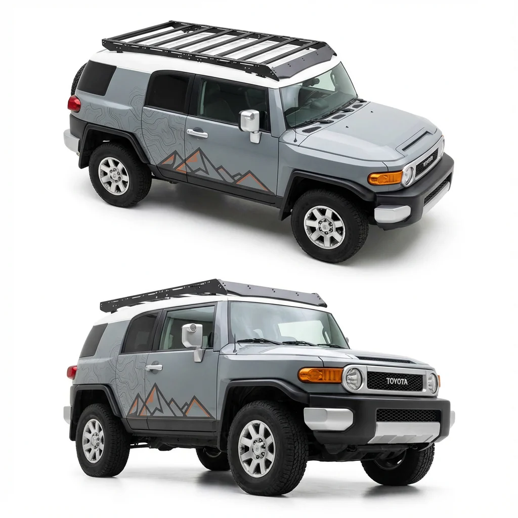 Toyota FJ Cruiser (2007-2016) Roof Rack Platform — Full Size Lightweight Aluminum