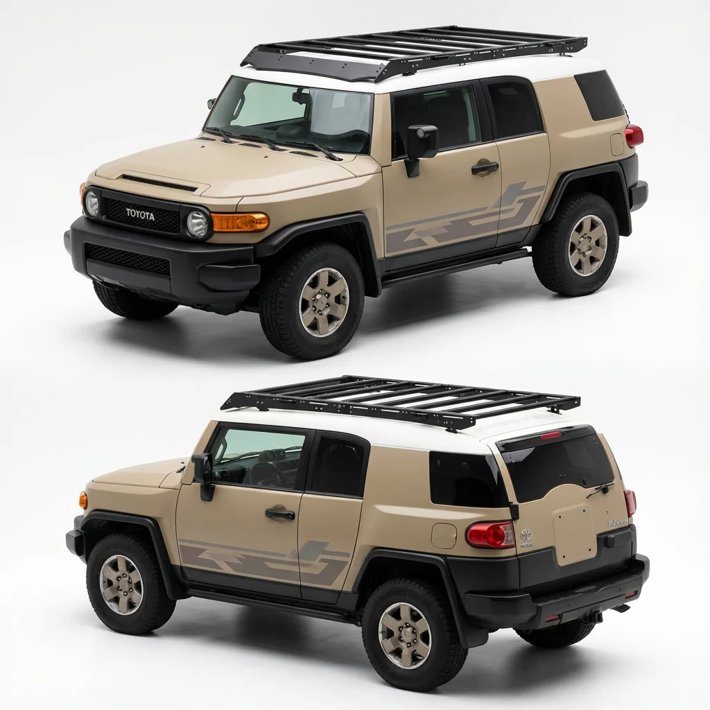 Toyota FJ Cruiser (2007-2016) Roof Rack Platform — Full Size Lightweight Aluminum