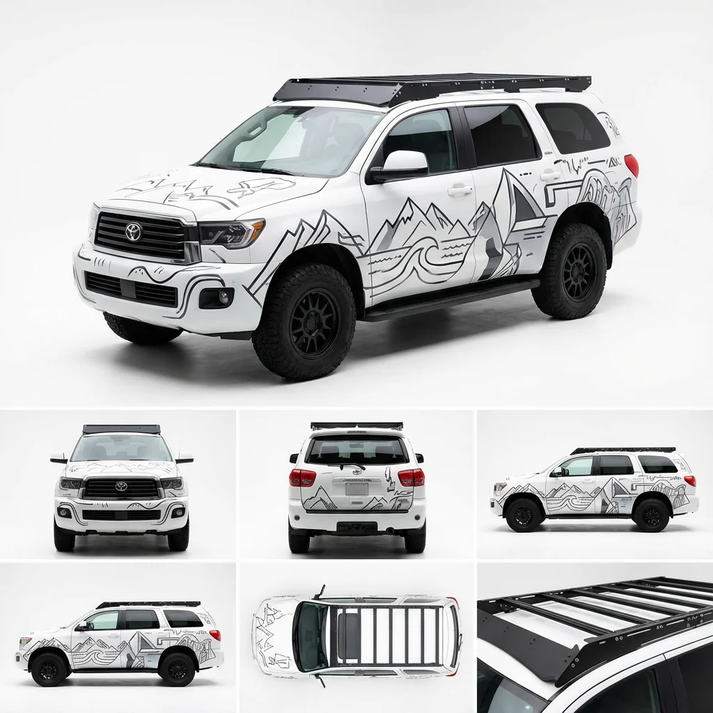 Toyota Sequoia (2008-2022) Roof Rack Platform — Full Size Lightweight Aluminum