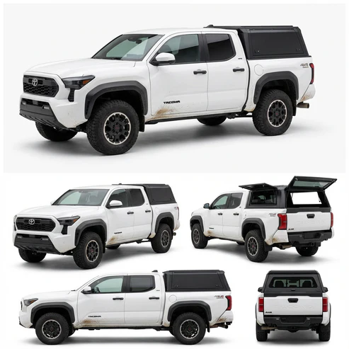 Toyota Tacoma 2024-2026 5.0ft | TKMAUTO Aluminum Truck Bed Cap Modular
