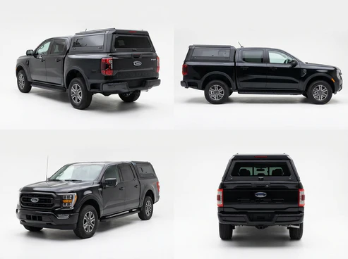 Ford F-150 Aluminum Truck Bed Cap with Windows (2004-2014, 5.5ft) | TKMAUTO