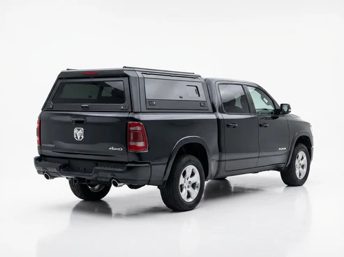 RAM 1500 2009-2018 5.5ft | TKMAUTO Aluminum Truck Bed Cap Side Windows