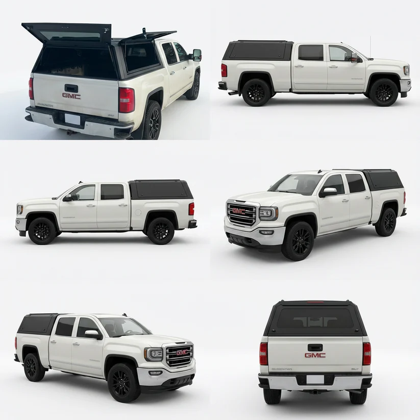 GMC Sierra & Chevy Silverado 1500 2007-2018 6.5ft | TKMAUTO Aluminum Truck Bed Cap
