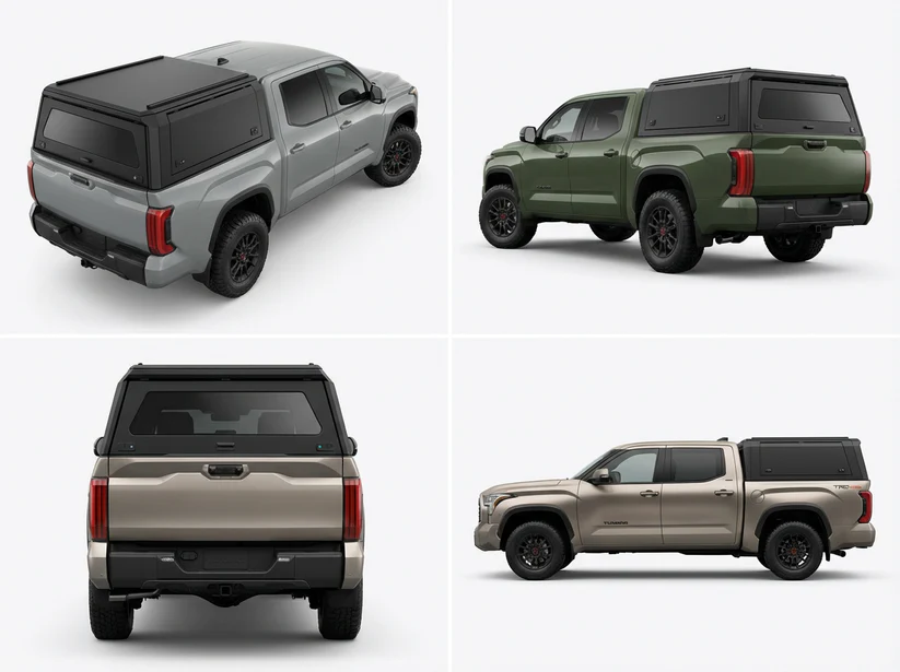 Toyota Tundra Truck Bed Cap 2022-2026 6.5ft | TKMAUTO Aluminum Topper Canopy