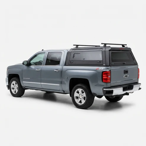 GMC Sierra & Silverado 1500 2019-2025 5.8ft | TKMAUTO Aluminum Truck Bed Cap Side Windows