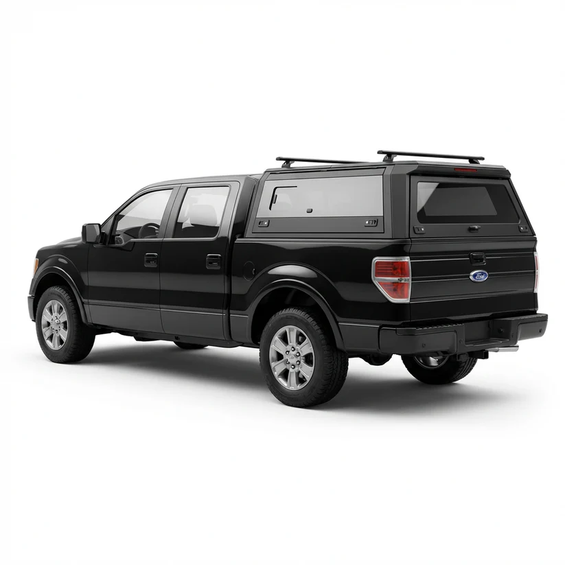 Ford F-150 Aluminum Truck Bed Cap with Windows (2004-2014, 5.5ft) | TKMAUTO