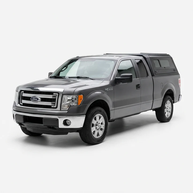 Ford F-150 2004-2014 Aluminum Truck Bed Cap with Windows 6.5ft | TKMAUTO