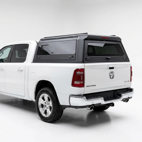 RAM 1500 2009-2018 5.5ft | TKMAUTO Aluminum Truck Bed Cap Side Windows