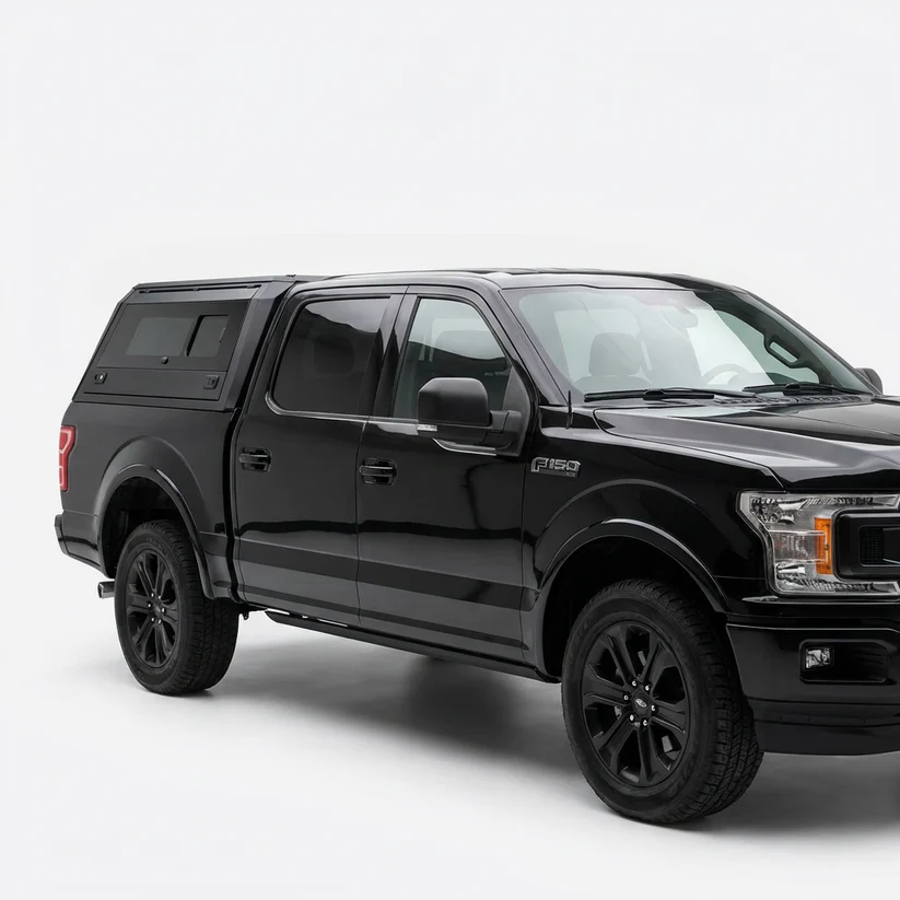 Ford F-150 2015-2026 Aluminum Truck Bed Cap with Windows 6.5ft | TKMAUTO