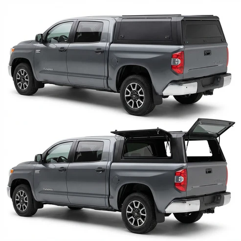 Toyota Tacoma Truck Bed Cap 2016-2023 6ft | TKMAUTO Aluminum Topper Canopy
