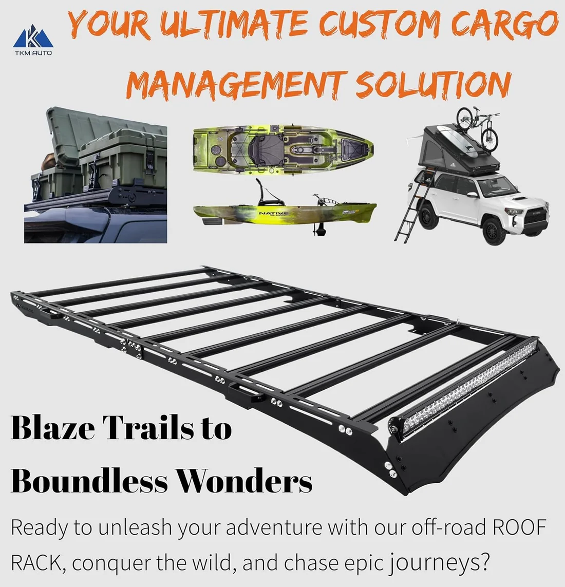 Ford Bronco (2021-2025) Roof Rack Platform 4-Door — Modular Lightweight Aluminum