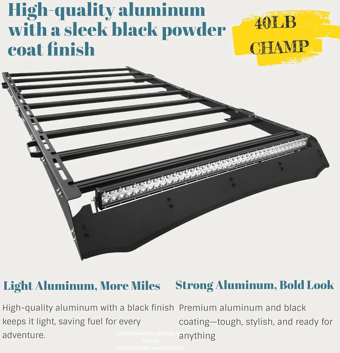Ford Bronco (2021-2025) Roof Rack Platform 4-Door — Modular Lightweight Aluminum