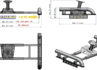 SRB-R002 Spare Tire Carrier Full-Size Mid-Size Trucks Black Steel