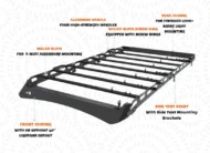 Toyota 4Runner (2010-2024) Roof Rack Platform 5th Gen — Steel Frame + Aluminum Crossbars